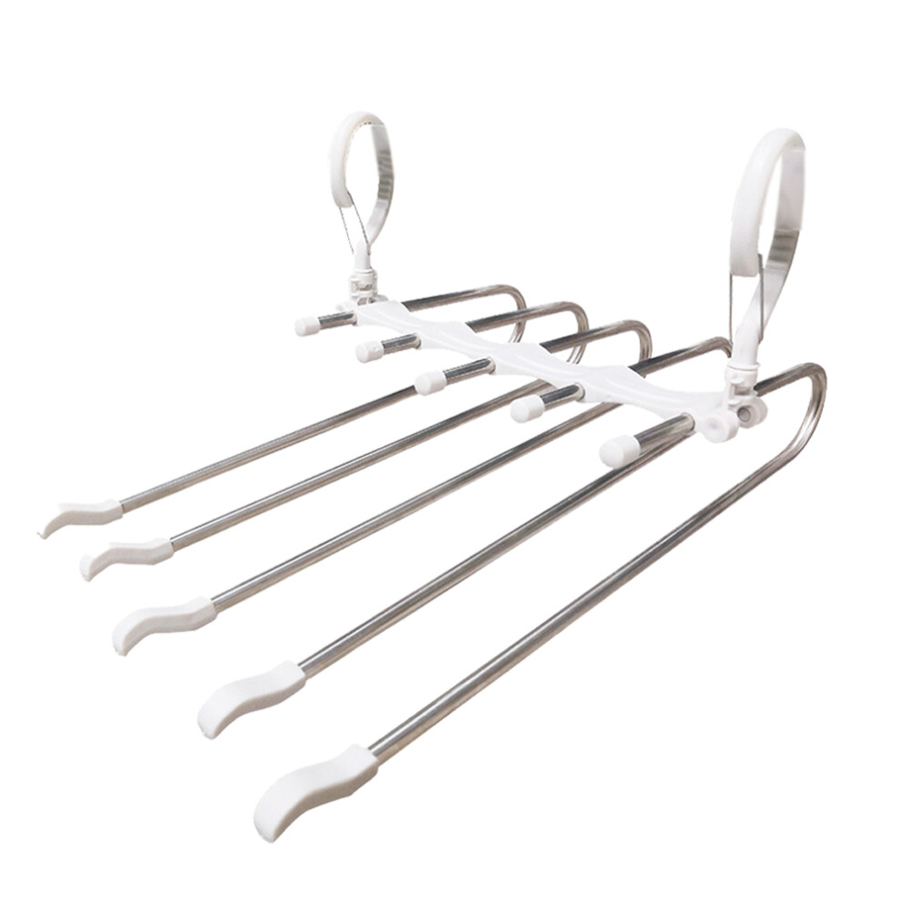 Smart Closet Management, Multi-Purpose Jeans Organizer, Retractable Folding Hanger For Trousers And Scarves (One Piece) 9454554849904