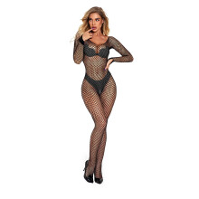 Catsuit Bodystockings Open Sexy Women Fishnet Open Crotch Mesh Tights Lingerie