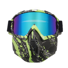 Glow In Adventure: Winddichte motorbril, UV-bescherming voor de ogen, afneembaar en veelzijdig masker, milieuvriendelijk zacht sponsframe,
