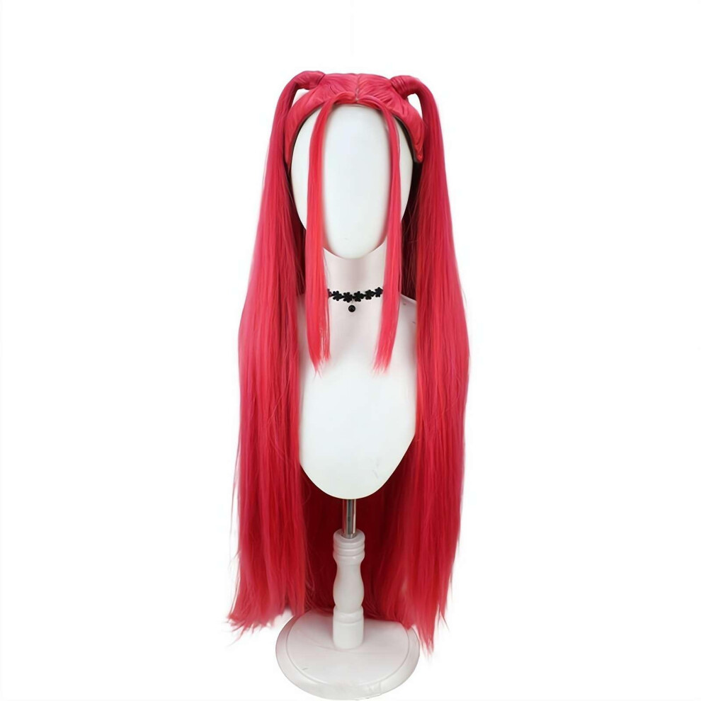 Purple Braid Wig For Women And Girls, Long Purple Cosplay Wig With Detachable Braids, Halloween Costume 1 Pc