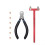 Aluminum TSquare and Nocking Pliers, Combo Set with 6 Nocking Points for Bowstring Installation 1