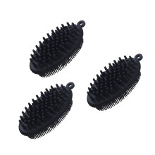 Esfoliante de silicone de qualidade alimentar para todo o corpo, fácil de limpar, com dupla face e espuma higiênica de ação rápida para uso seco