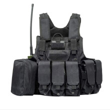 Vest For Airsoft CS Military MOLLE Vest Small Black With MOLLE Pouch Multi Purpose Tactical Combat Gear