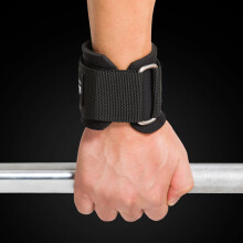 Ganchos de aço premium para melhor aderência, ganchos para levantamento de peso com acolchoamento de neoprene que oferecem suporte ao pulso durante