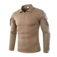Tactical Military Uniform Camouflage Shirts Rapid Assault Long Sleeve Shirt Battle Strike Waistcoat Khaki Size S