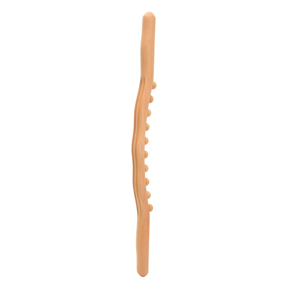 Wooden Gua Sha Massage Tools for Back, Abdomen, Shoulder, Wave Handle