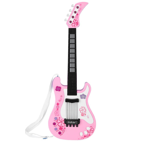 Ηλεκτρική κιθάρα παιχνιδιών για νήπια, ενσωματωμένη μουσική με 8 επιδείξεις και 4 1