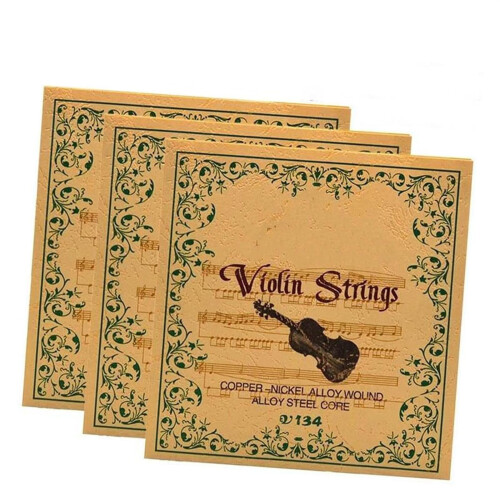 Accessories for Musical Instruments Violin String Set Steel Core White Copper Winding Set Violin Playing String Violin Accessories