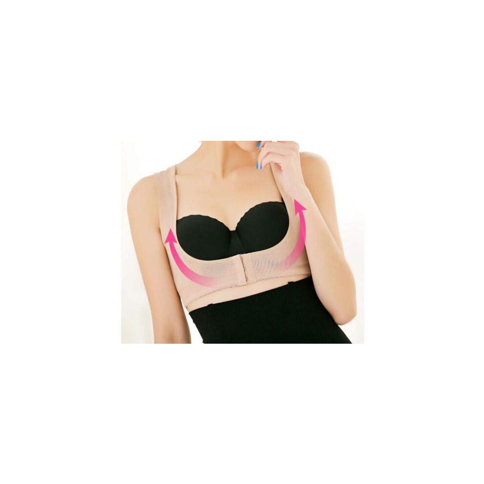 Back Support Women Back Brace Orthopedic Posture Corrector Belt Shoulder Corrector Back Straightener Beige XL