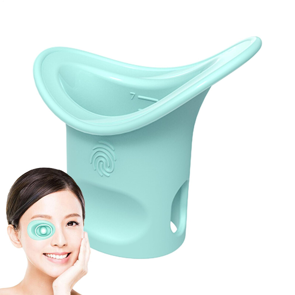 Eyewash Cup Portable Eye Wash Kit Silicone Eye Wash Cup With Scale Blue Eye Cleaner Cup For Eye Washing