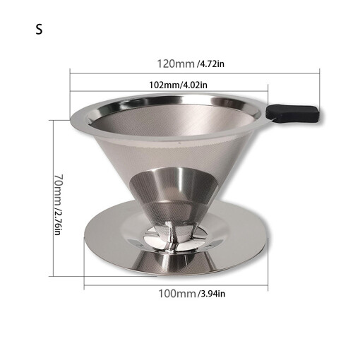 Sturdy Quality Coffee Filter Coffee Dripper For Smooth Hand-S 2