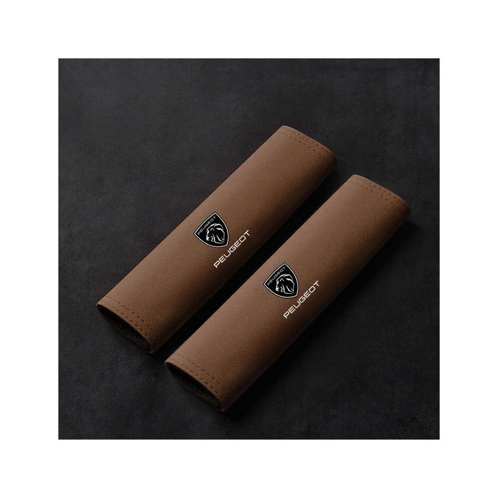 2Pcs Car Seat Belt Covers For Peugeot Traveller, Soft Shoulder Pad Cushion For Driving Comfort 9323874515069