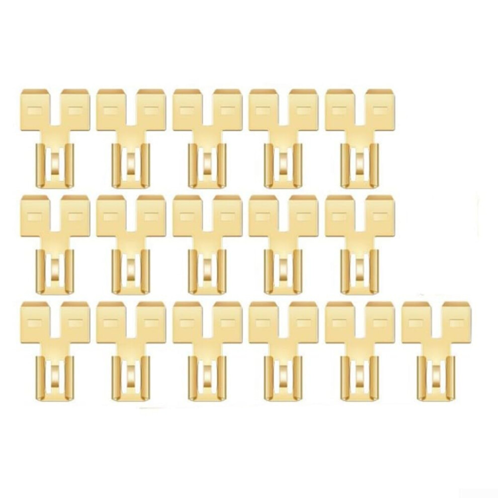 Quick Disconnect Brass Terminal Adapters 16Count Set For Electrical Wiring Projects 9339159749494