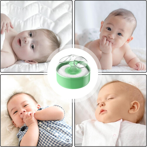 Puff with Case  Gentle Powder for Sensitive Skin  Portable Design  1Pack 2