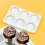 Honingraatvorm met 6 holtes Mousse-cakevorm 7