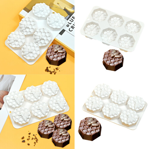 Honingraatvorm met 6 holtes Mousse-cakevorm 1