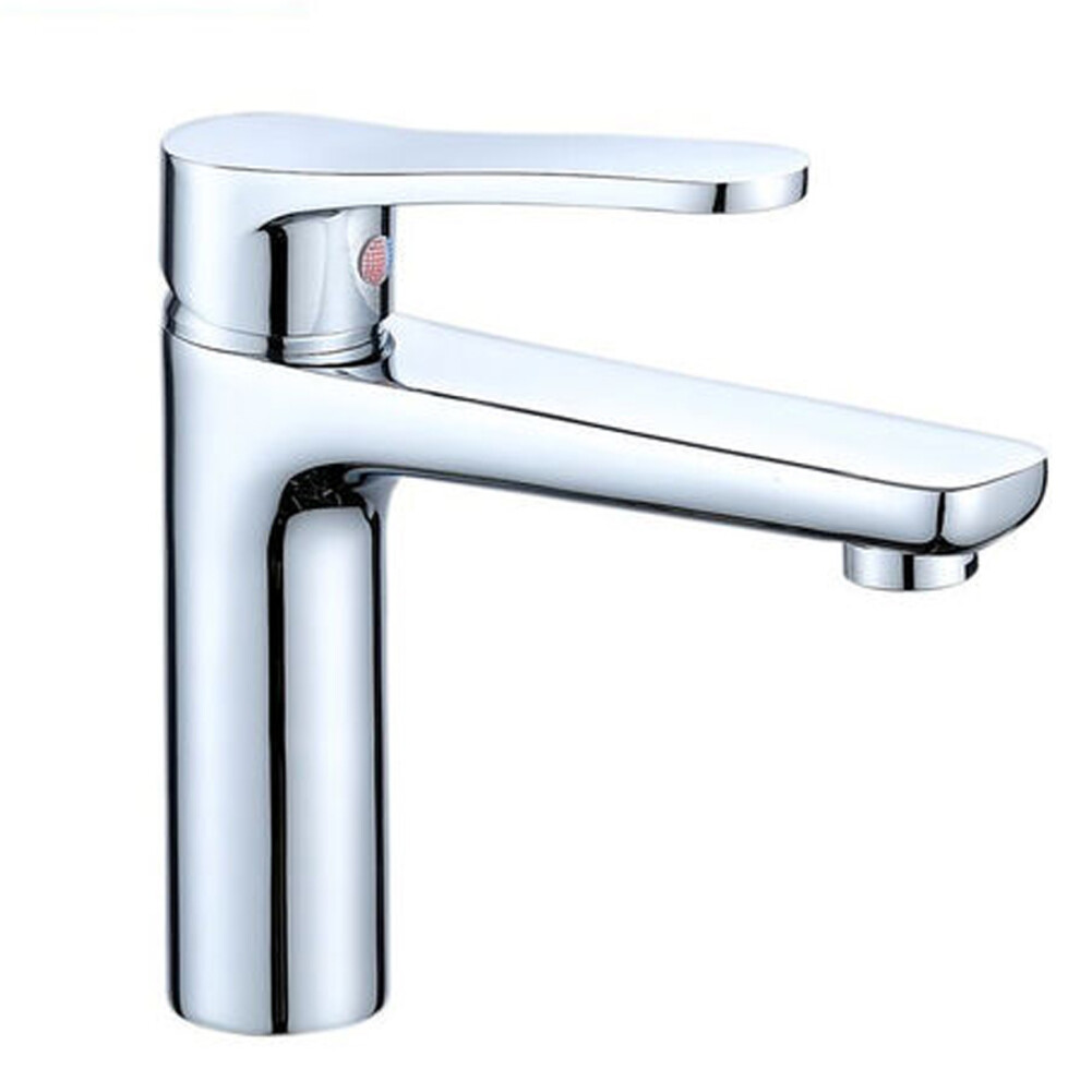 Watersense Labeled Bathroom Sink Faucet, Single Hole Faucet With Hot Cold Mixer, Effortless Installation For Quick Setup 9466005062558