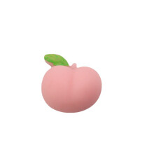 Pfirsichförmiges Quetschspielzeug, TPR, weich,