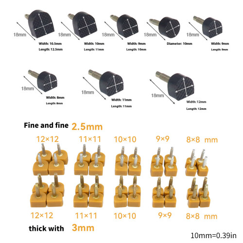Heel Tips Replacement Kit With Friction Grip Easy Replacement 2