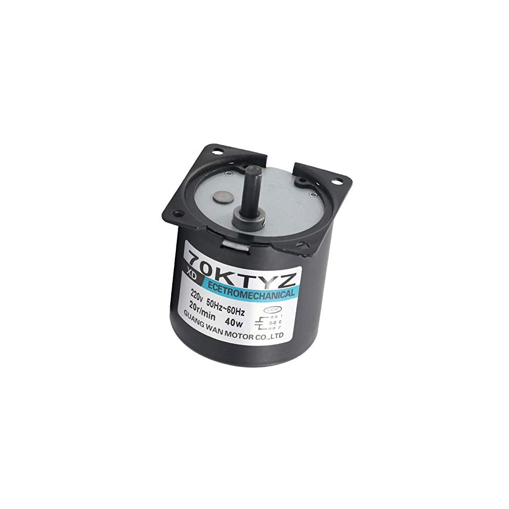 Permanent Magnet Synchronous Motor 220V 40W Low Speed Geared 15Rpm Adjustable Direction Torque Low Noise 9339159749203