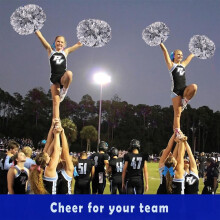 Champion's Choice cheerleading pompons, glanzend, milieuvriendelijk materiaal voor ongeëvenaarde veelzijdigheid in jouw cheerleading spirit.