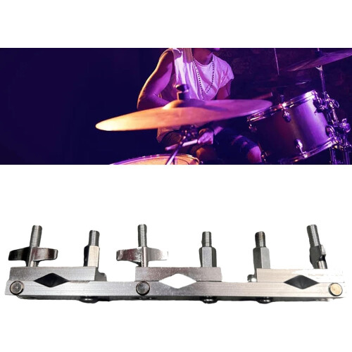 Drum Multi Clamp Stand Holder for Percussion Drum Set Cowbell 2