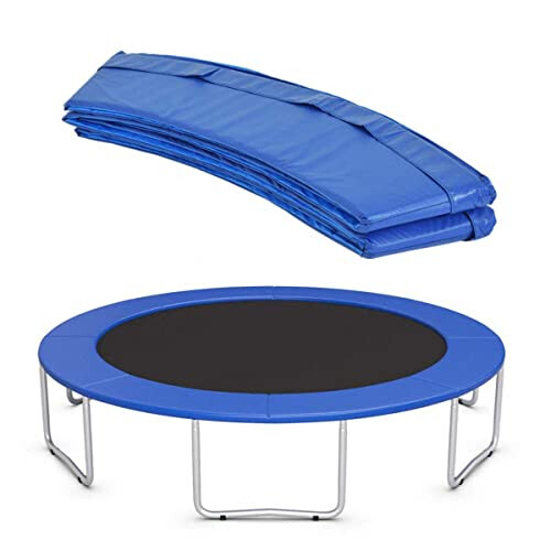 Trampoline Cover Fits 6ft16ft Blue Safety Pad Protector Round Spring Cover Replacement Mat For Bounce Frame