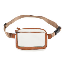 Bolso de pecho versátil para mujer, de piel vegana, impermeable, ligero, cruzado, con correa ajustable para la cintura, ideal para viajes,