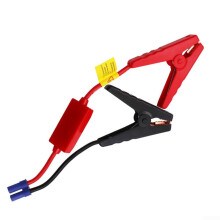 Booster Cable With Clamp Clip Connector 160A, 10 AWG Silicone Wire Car Battery Starter Compatibility