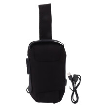 Bærbar slyngetaske Tyverisikring Vandtæt Åndbar Letvægts USB-opladningsport Varmeafledning Multiopbevaringsplads Komfortabel crossbody-taske F