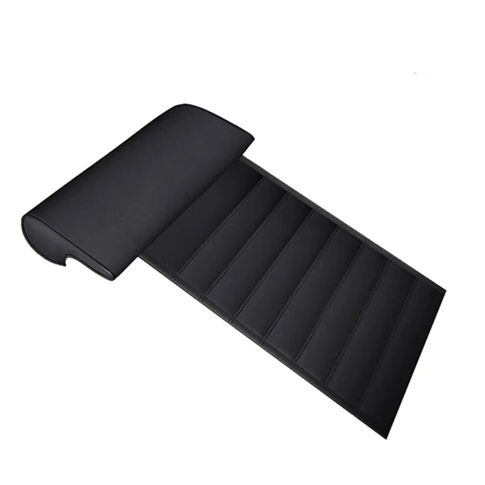 Leather Memory Foam Car Seat Cushion With Waterproof Protector For Driver Comfort Â Black 9339159749692