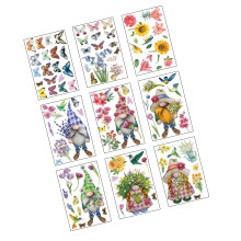 9 vellen Festival Window Cling Leuke raamstickers Stickers
