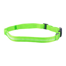 LED-Laufgürtel, USB-aufladbarer Hüftgurt mit gut sichtbarem Blinklicht, verstellbarer elastischer Sicherheitsgürtel für Laufen, Radfahren, W