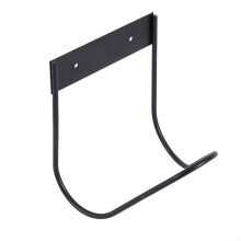 Wallmounted hose holder, stainless steel, garden water pipe hanger, rustresistant, sturdy bracket (black).