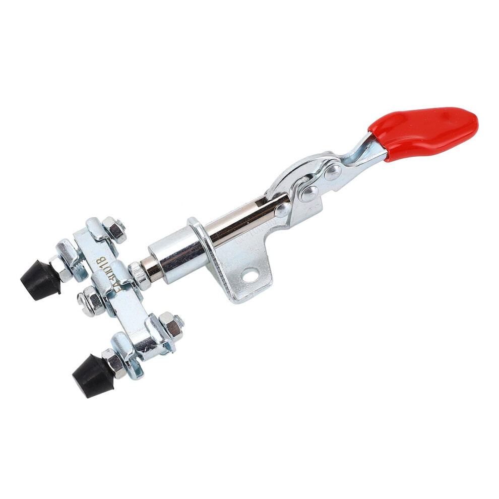 Adjustable Pressure Clamp, Push Pull Quick Release Clamp Double Head Rapid Iron Adjustable Woodworking Shield Clamp, Hardware Clamp Vise 9001264383343