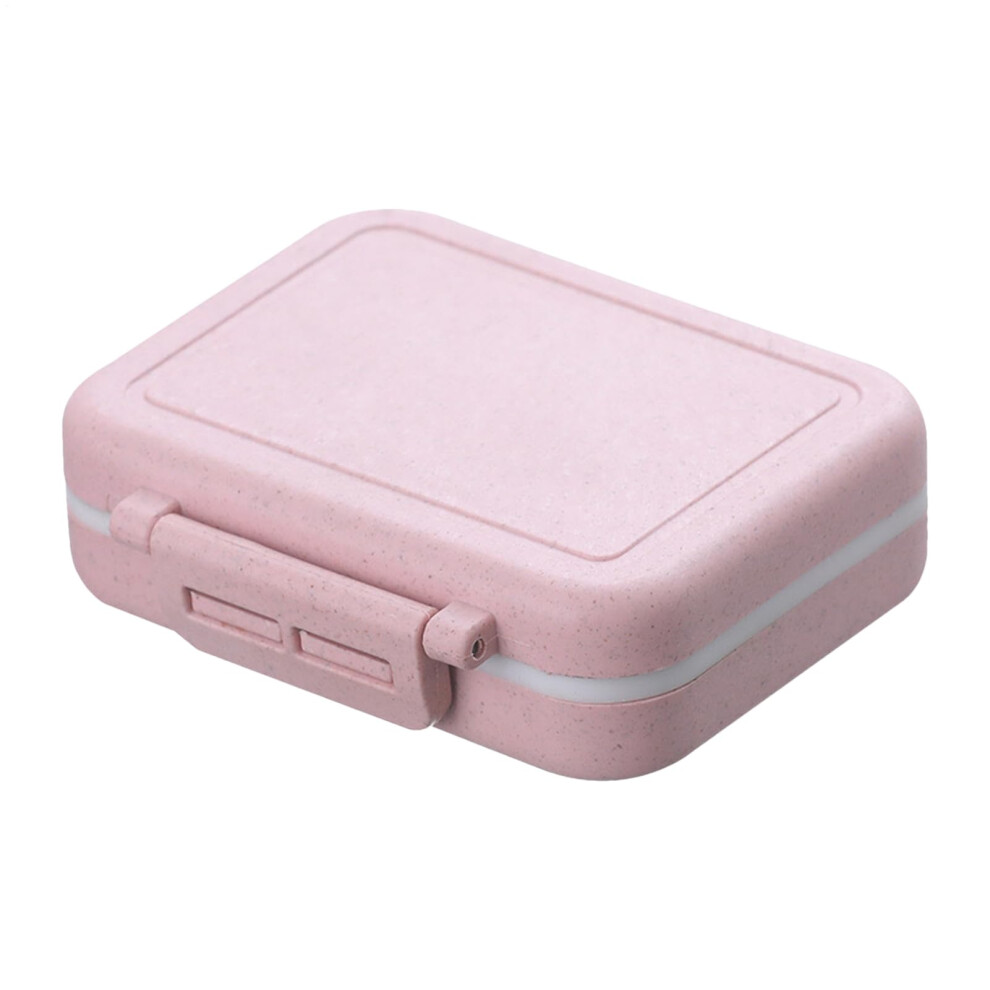 Pink Travel Pill Case Moistureproof 3Compartment Daily Pill Organizer Fi