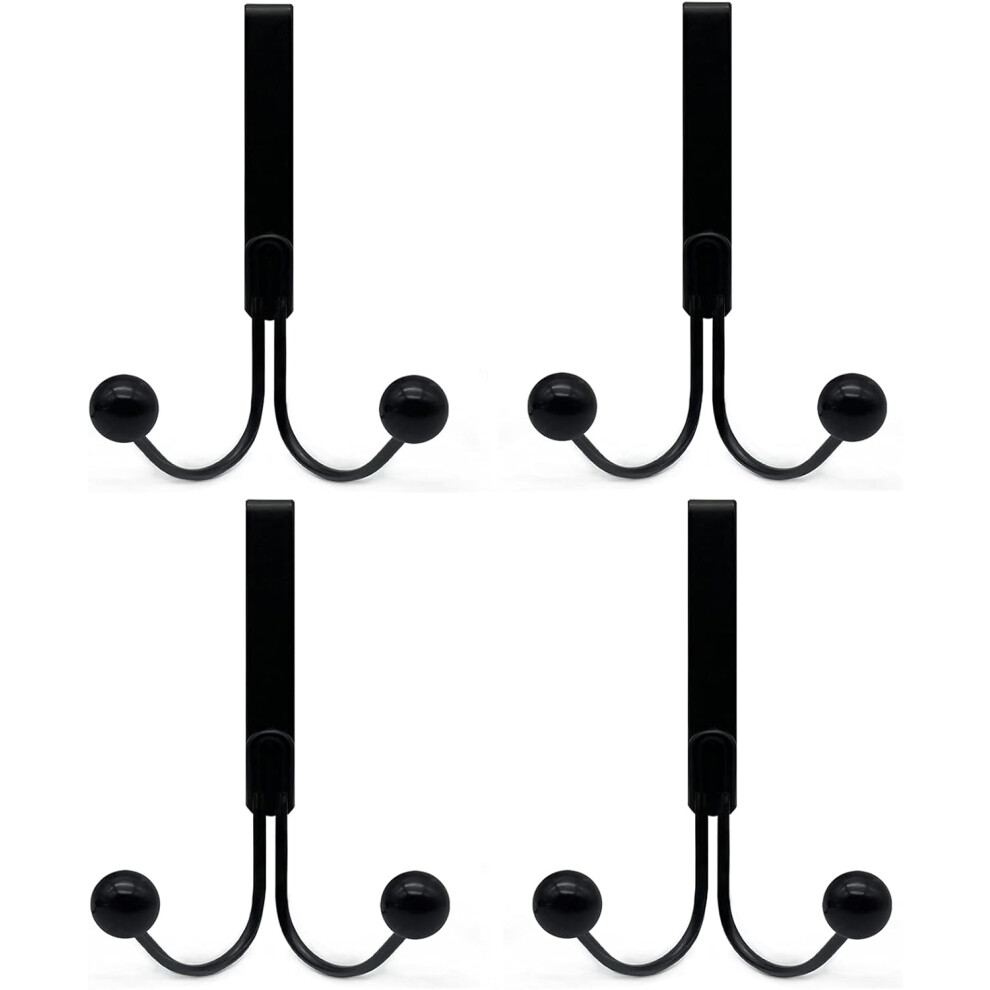 Over The Door Hooks, Space Saving Universal Fit Metal Hangers, Waterproof Rust Proof, Ideal For Hanging Coats, Handbags, Hats, Scarves On Doors Up To 9454554858975