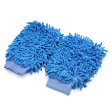 Guantes de limpieza suaves, microfibra afelpada absorbente, puño elástico para un agarre seguro, diseño de doble cara, manoplas de limpieza