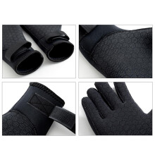 Neoprenhandschuhe für Wassersport, rutschfeste, flexible Tauchhandschuhe mit verstärkter Handfläche und verstellbarem Handgelenkriemen,