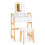 Cabeleireiro - HELLOSHOP26 - Espelho iluminado LED - 3 gavetas - Design elegante - Branco 1