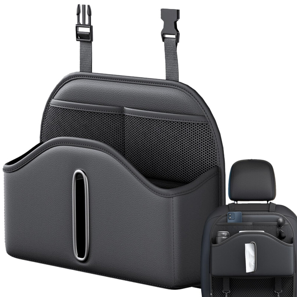 Car Backseat Organizer Universal Fit For Suvs And Rvs With Tissue Pocket Headrest Backseat Holder And Multiple Pockets 9119770226488
