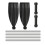 Σετ κουπιών καγιάκ από κράμα αλουμινίου, ελαφρύ αποσπώμενο κουπί σκάφους με 2