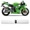 Paar 25 mm/28 mm Motorrad-Lenkergriffe, links und 12
