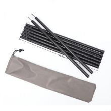 Adjustable Canopy Support Rods, 16mm Black Iron, 2m Length, Outdoor Patio, Model 22, Multiple Assembly Options