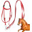 Adjustable headstall for horses  Reins Adjustable Headstall  Bridle  Ranch Rope 4