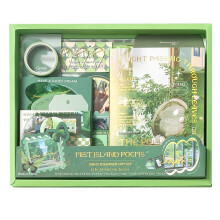 Mist Island Photo Album Accessories Set Vintage Diary Large Paper Scrapbooking Pack