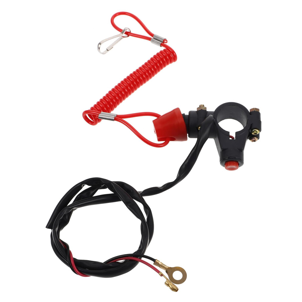 Emergency Stop Switch Handlebar Start Stop Kill Switch Tether For Atv Mini Bike Engines, Compatible Atv Models, Plastic 9339159750773