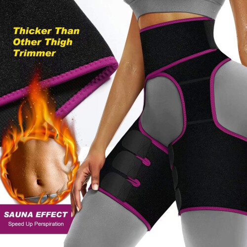 Ζώνη ιδρώτα για γυναίκες, ζώνη μέσης για κούρεμα μηρών, ανυψωτής γλουτών, 2