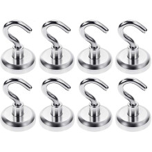 Ganchos magnéticos de alta resistência, ganchos magnéticos de neodímio de grau industrial para pendurar, força forte e uso versátil na cozinha,