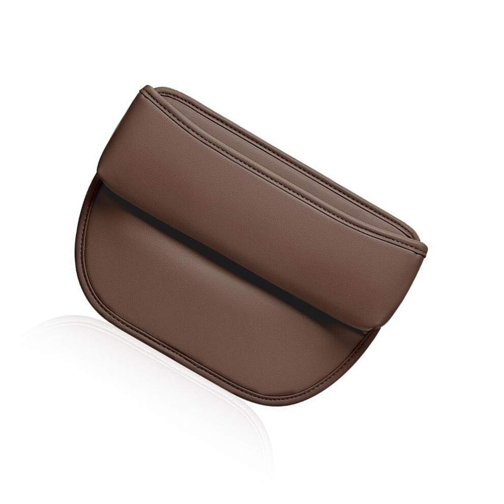 Car Seat Gap Filler Organizer With Cup Holder, Wearresistant Leather, For Phone And Keys Brown 9339159751145